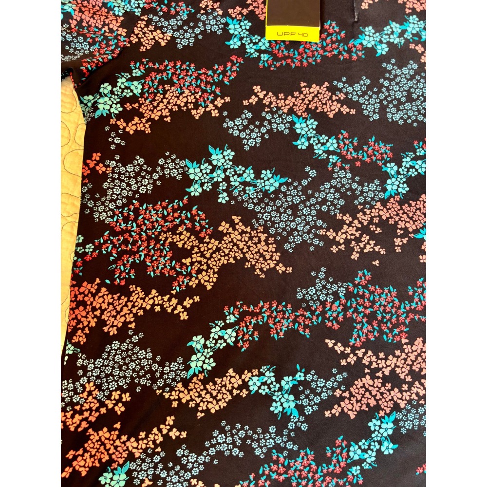 Under Armour Mens Playoff 3.0 Printed Polo Shirt Floral Navy Coral UPF 40 Large - Picture 3 of 5